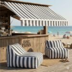 Nylon Riscas Plastificado Impermiavel - Cinzento Claro - Image 3