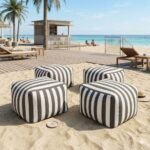 Nylon Riscas Plastificado Impermiavel - Cinzento Escuro - Image 3