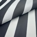 Nylon Riscas Plastificado Impermiavel - Cinzento Escuro