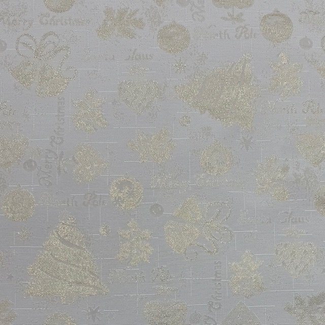 Tecido Panamá Lurex Natal Dourado 2,80 mt Largura
