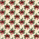 Tecido Decoração Policanvas Natal Azevinho e Laço
