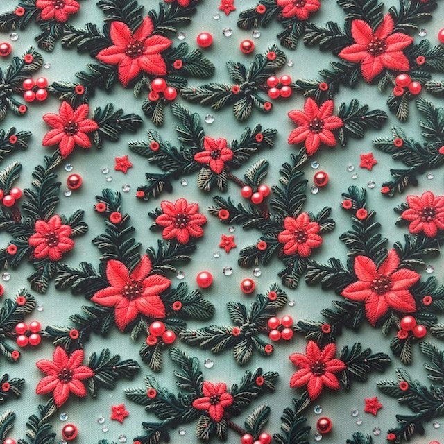 Policanvas Natal – 3D Flower