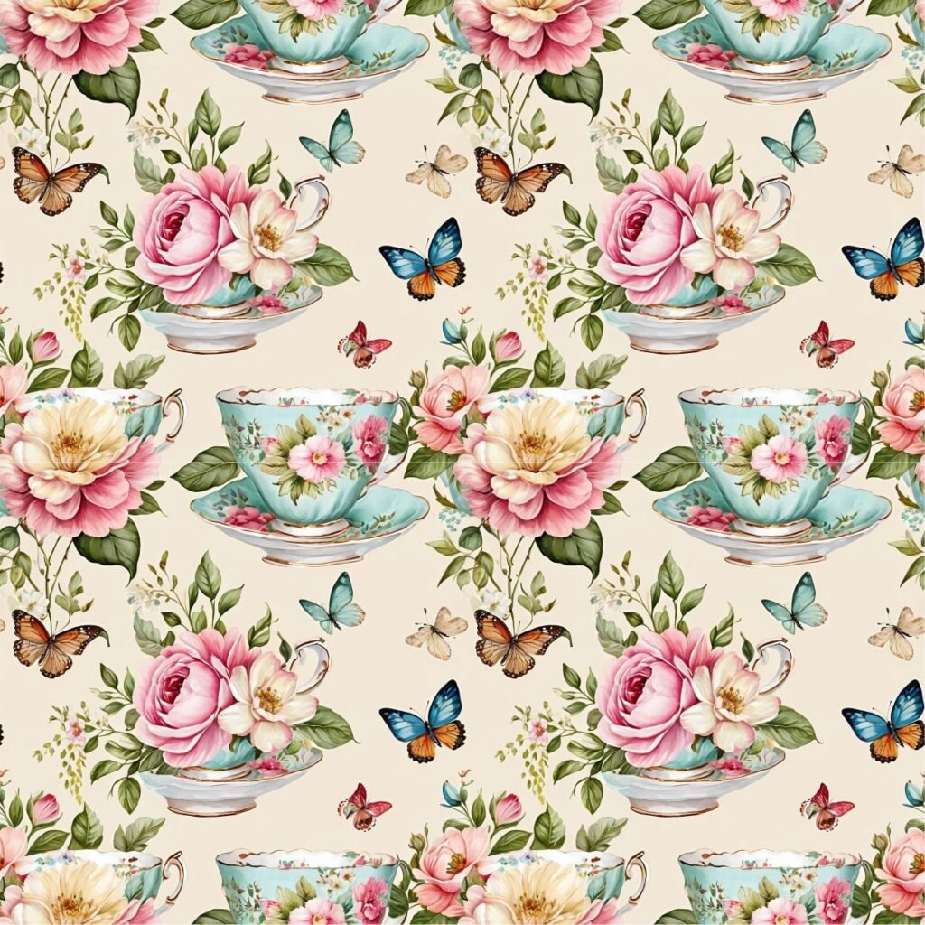 Policanvas – Flowers Butterfly
