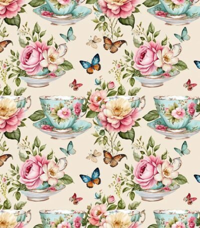 Policanvas – Flowers Butterfly