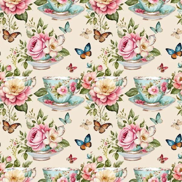 Policanvas – Flowers Butterfly
