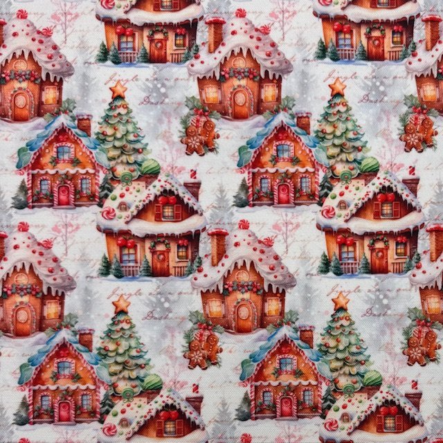 Tecido Decoração Policanvas Natal