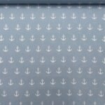 Popeline Âncoras – Azul Claro
