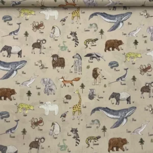Popeline Animals – Bege