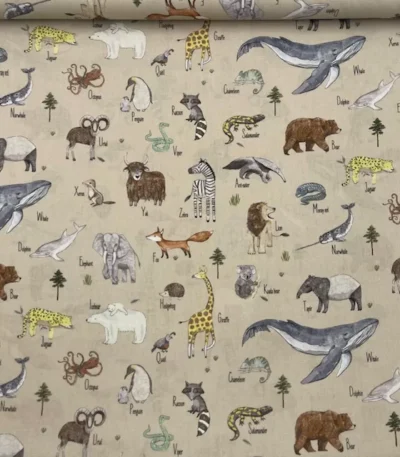 Popeline Animals – Bege