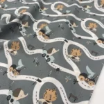 Popeline Animals Race – Verde - imagem 3
