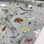 Popeline Animals – Verde - imagem 3