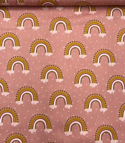 Popeline Arco-íris – Rosa
