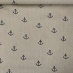 Popeline Baby Marine – Bege
