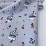 Popeline Baby Marine Boat – Cinzento - imagem 3