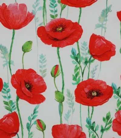 Popeline Big Flower – Branco
