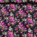 Popeline Big Rose – Preto