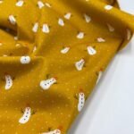Popeline Boneco de Neve – Amarelo - imagem 3