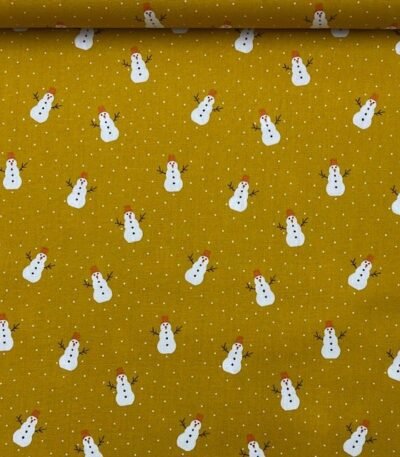 Popeline Boneco de Neve – Amarelo