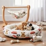 Popeline Animais Cão e Gato – Branco - imagem 3