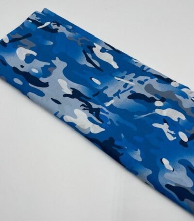 1 Peça de Popeline Camuflado c/ 5 mts – Azul