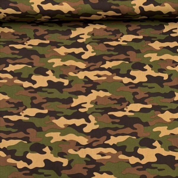 Popeline Camuflado – Bege