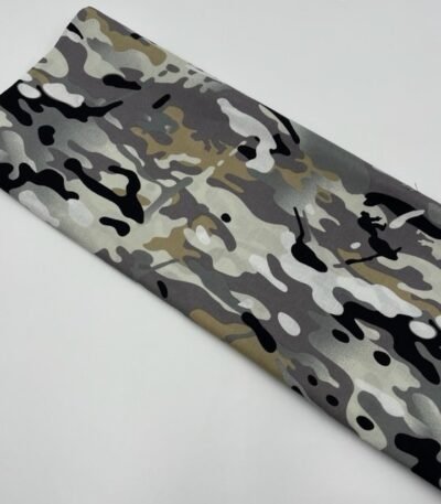 1 Peça de Popeline Camuflado c/ 5 mts – Cinzento