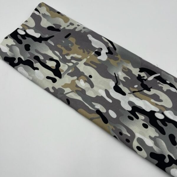 1 Peça de Popeline Camuflado c/ 5 mts – Cinzento