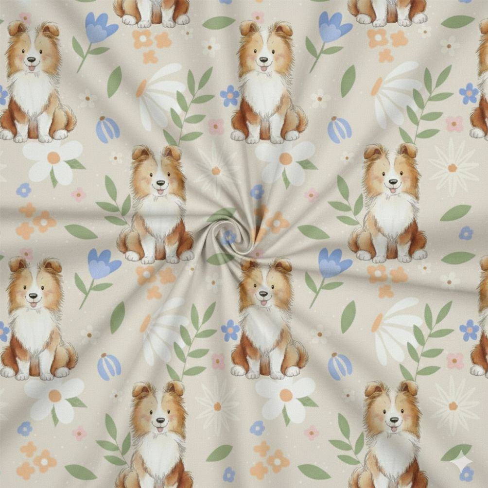 Tecido Popeline Cao Laci Violet Fabrics