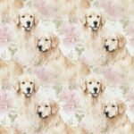 Popeline Animais Lavrador - Cru