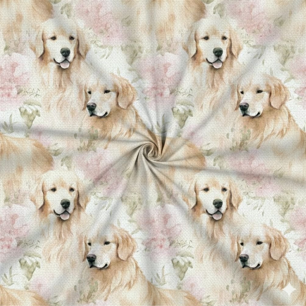 Tecido Popeline Cao labrador w Violet Fabrics