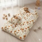 Popeline Animais Cãozinho e Flores - Pérola - Image 3