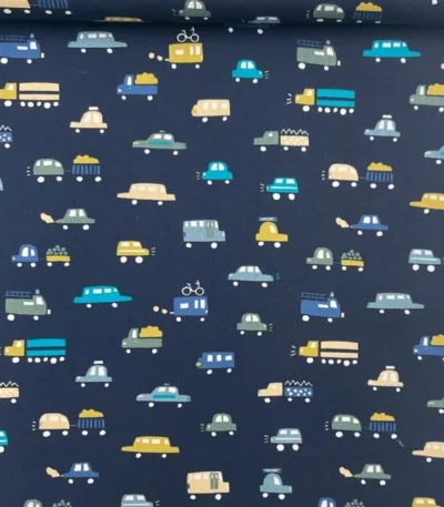 Popeline Cars – Azul