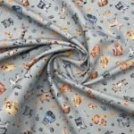 Popeline Cats – Azul Claro - imagem 2