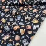 Popeline Cats – Preto - imagem 3