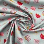 Popeline Chic Cats – Verde Menta - imagem 2