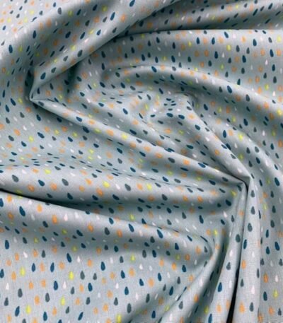 Popeline Color Rain – Verde Menta