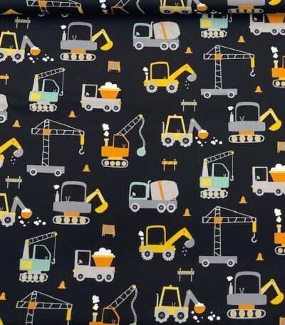 Popeline Construção – Preto