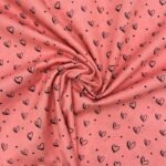 Popeline Corações – Rosa - imagem 2