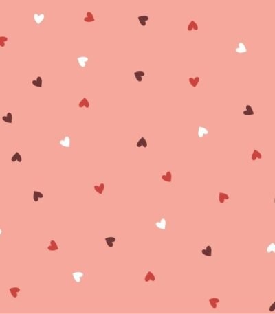 Popeline Corações Dias dos Namorados – Rosa