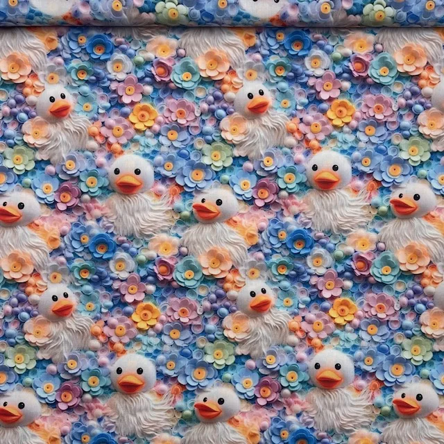 Popeline Digital Ducks
