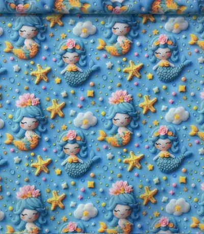 Popeline Digital 3D – Mermaid