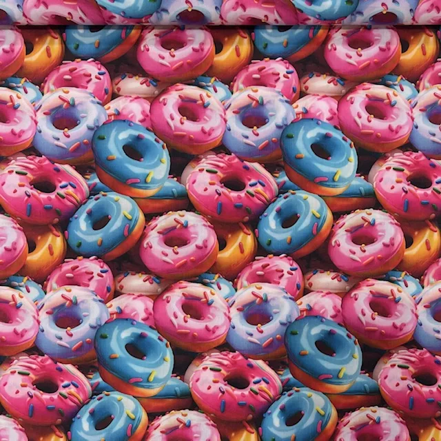 Popeline Digital 3D – Donuts