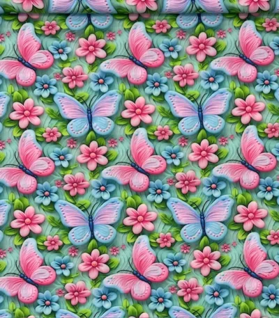 Popeline Digital 3D – Butterfly