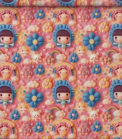 Popeline Digital 3D – Dolls