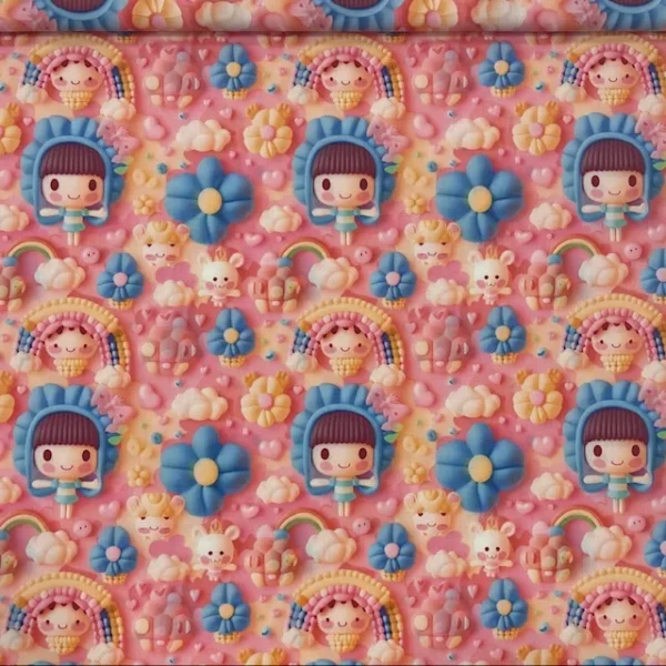 Popeline Digital 3D – Dolls