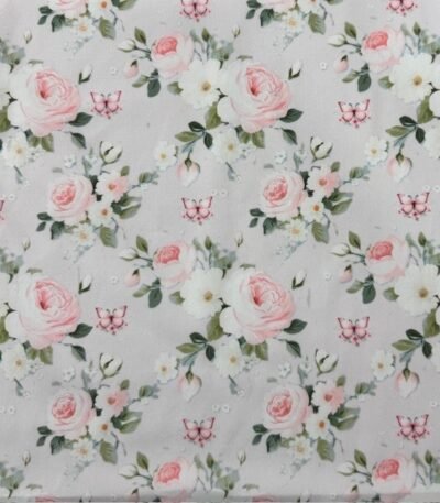 Popeline Rose Butterfly by Ana Lobo – Rosa