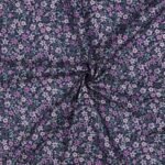 Popeline Digital Flowers – Azul / Roxo - imagem 2