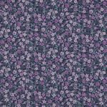 Popeline Digital Flowers – Azul / Roxo