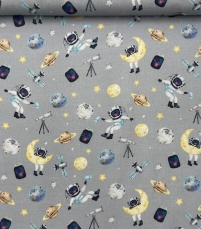 Popeline Digital Space – Cinzento