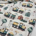 Popeline Digital Train – Branco - imagem 3
